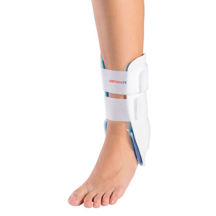 Total stability ankle brace with strap