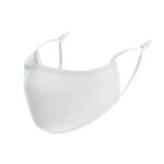 Reusable Washable Fabric Face Masks With Ear Loops / 1 Mask / White